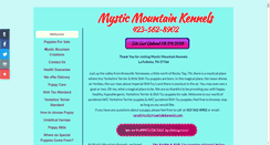 Desktop Screenshot of mysticmountainkennels.com